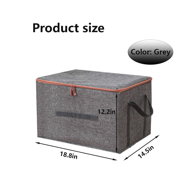 Bac de rangement en tissu Latitude Run®, gris