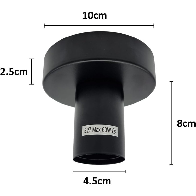 Semi Flush Mount, White
