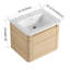 Meuble-lavabo mural 24 po avec lavabo en céramique et porte à fermeture en douceur 24 po-121938575