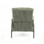Chaises d'appoint modernes, structure en métal vert, chaise longue compacte