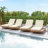 Acacia Wood Lounge Chaise Set With Adjustable Headrest And Water-Resistant Cushions For Outdoor Comfort-1300502171