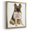 «Love and German Shepherd», toile encadrée de qualité supérieure - prête à être accrochée-1827847550-1827847538