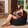 Bean Bag Chair for Kids, Teens, and Adults - Filled with Soft Beads, Includes Removable and Machine Washable Cover - Multiple Colors, Sizes and Fabrics including Soft Nylon & Canvas with Patterns