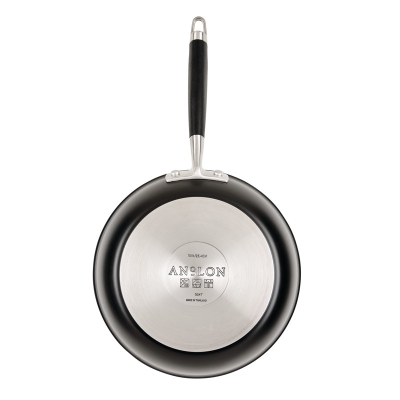 Anolon Advanced Ceramic Nonstick Cookware Pots And Pans Set, 10 Piece, Black
