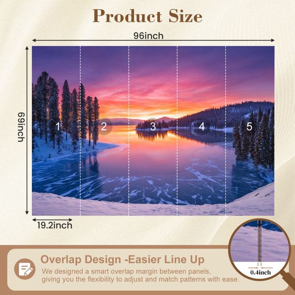 Red Barrel Studio Peel and Stick Wallpaper 144" W x 100" H Modern Self ...