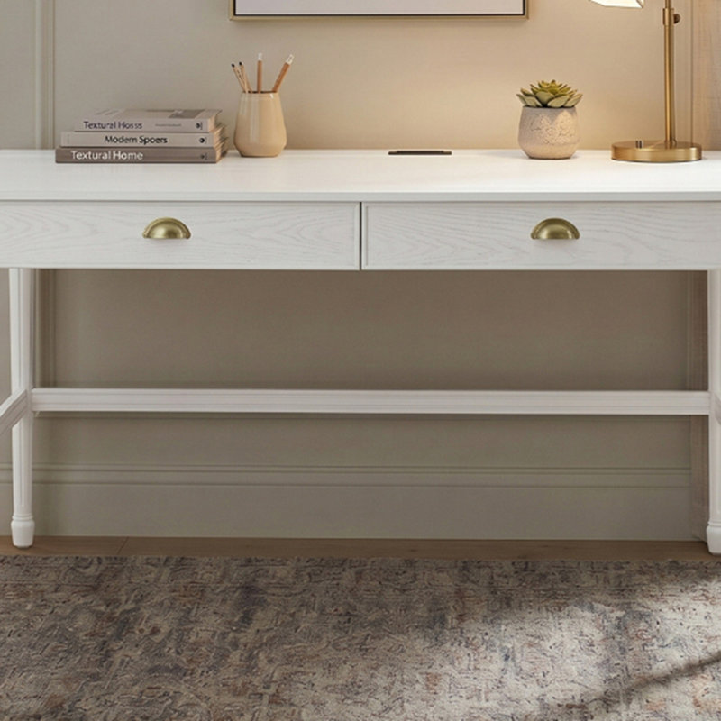 Table de bureau 60 po 60 po, White