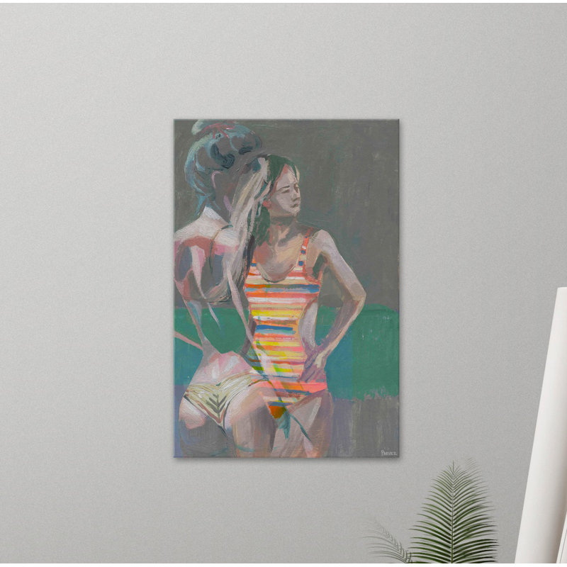 Parvez Taj - Wrapped Canvas Painting, 45cm H x 30cm W