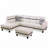 Rilan 103.5'' Faux Leather Sofa & Chaise-240499499-240499496