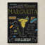 « margarita », affiche rétro sur toile tendue-22070228