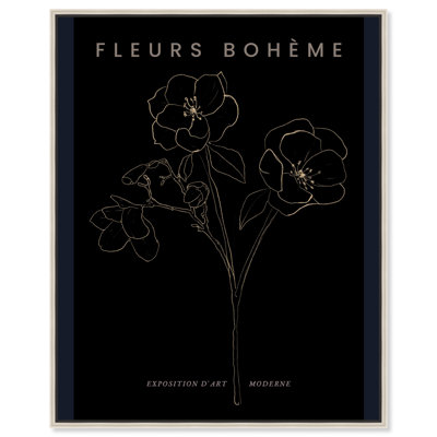 Fleurs Boheme Moderne II, art boho minimaliste par Hokku Designs