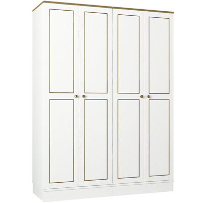 Bradt 4 Door Manufactured Wood Wardrobe