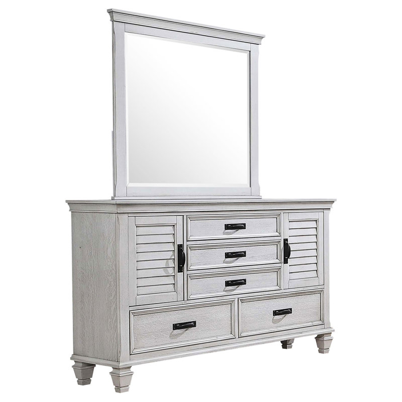 Commode 5 tiroirs avec miroir