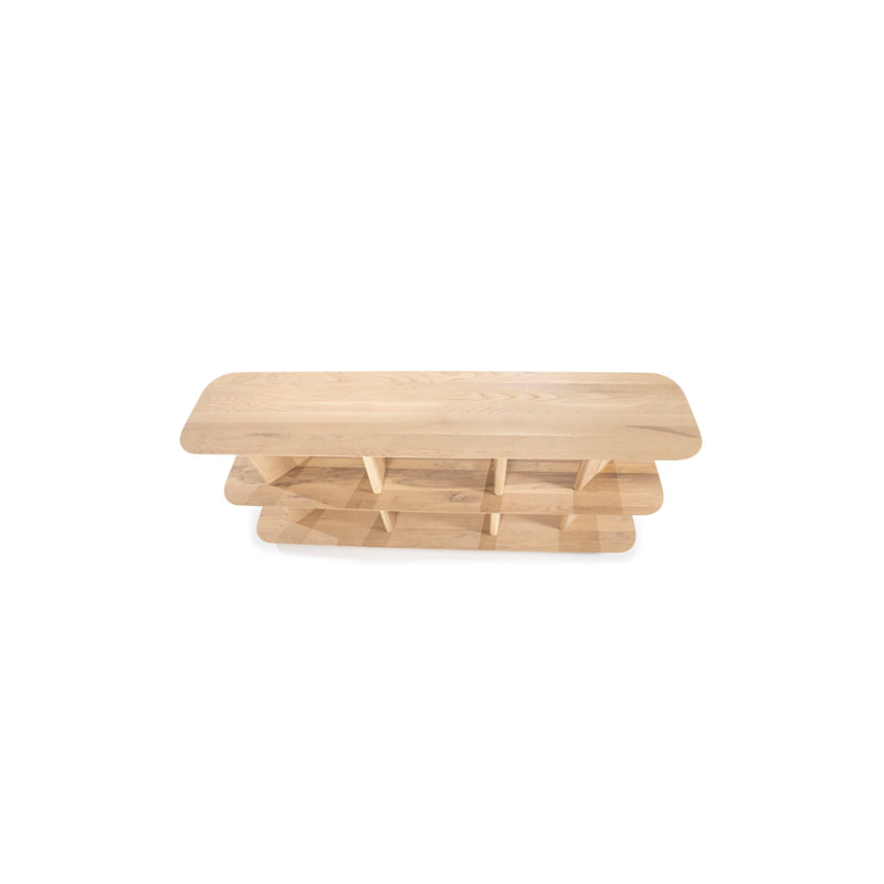Buffet en bois massif 71 po, Naturel
