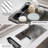 Adjustable Over-The-Sink Dish Drying Rack With Roll-Up Storage Basket, 10-19.6 Inches, Stainless Steel