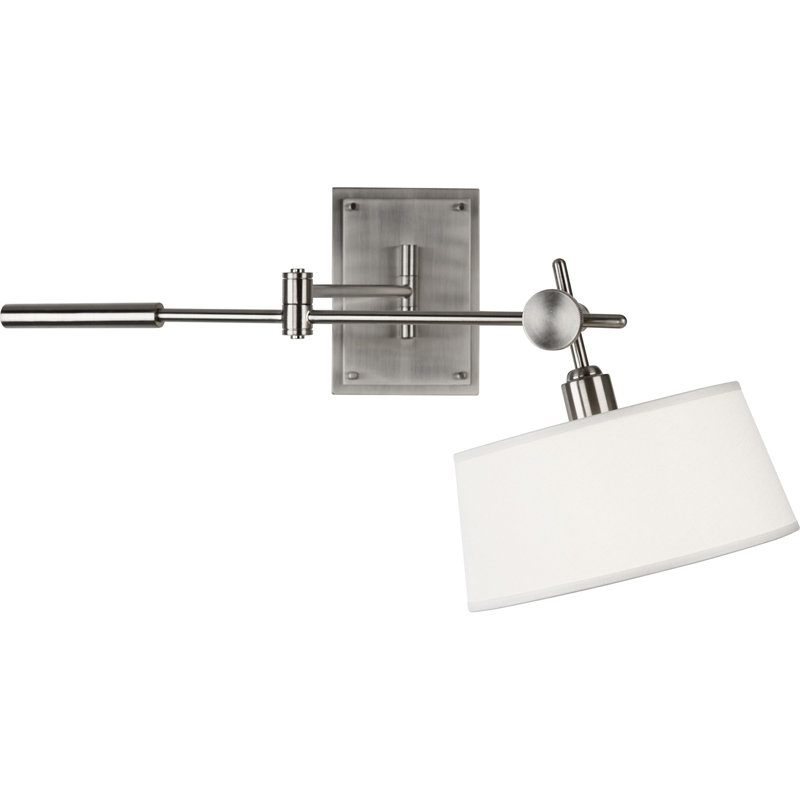 Lampe avec bras articulé Rico Espinet Miles, Nickel brossé