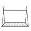 Lit plateforme en métal avec structure triangulaire-1107199970