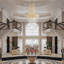 Lustre en cristal de luxe pour escalier K9-667051006-667050996-667050994