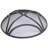  Reinforced Steel Mesh Black Fire Pit Spark Screen with Ring Handle-1694025157