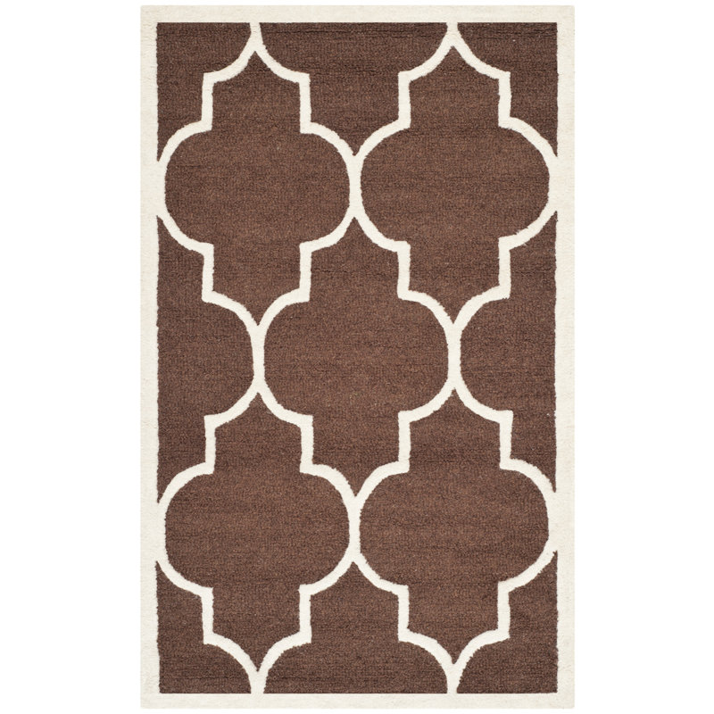 Cambridge Hand Tufted Wool Geometric Rug, Rectangle 2' x 3'