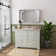 21'' x 18'' White Rectangular Vitreous China Drop-in Bathroom Sink with Overflow