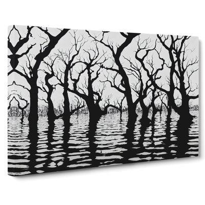 River Trees - Wrapped Canvas