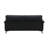 Eilene Black Top Grain Leather Loveseat