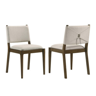 Set of 2 Fabric Upholstered Dining Chairs