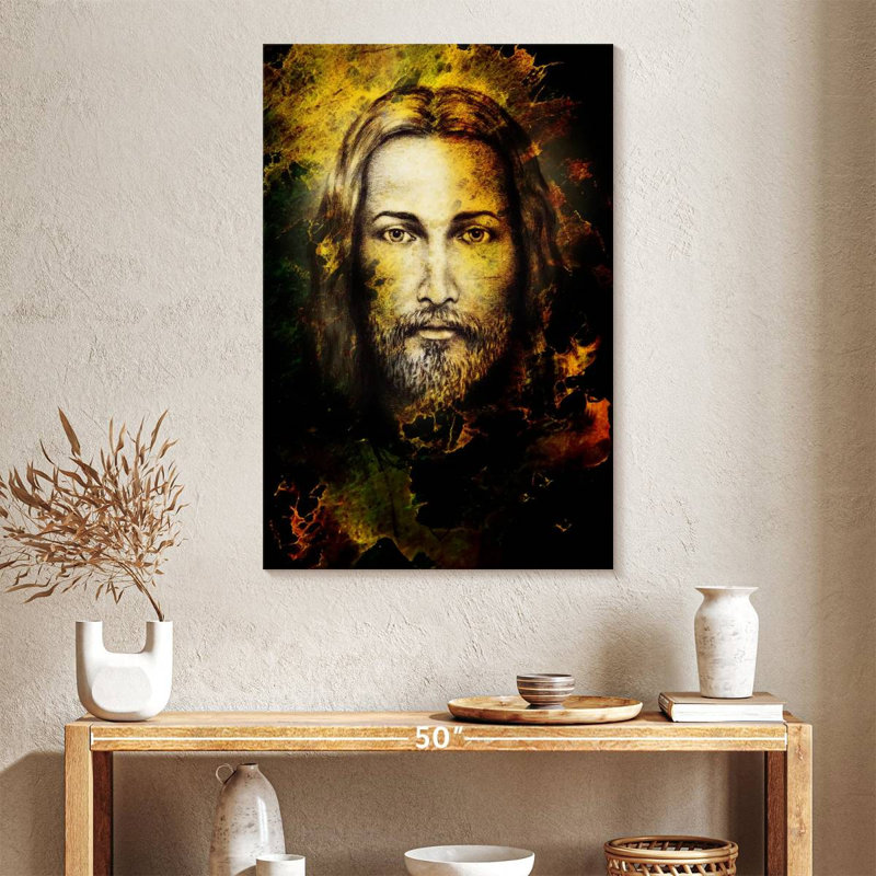Jésus-Christ abstrait, H 39 po x l 26 po