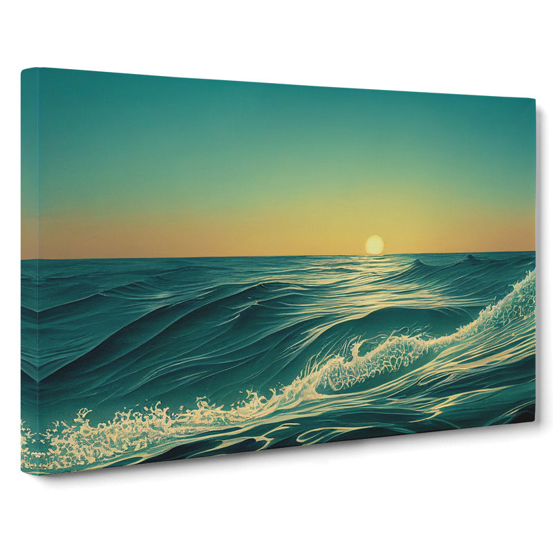 Ocean At Sunrise - Wrapped Canvas, 35cm H x 50cm W x 3cm D