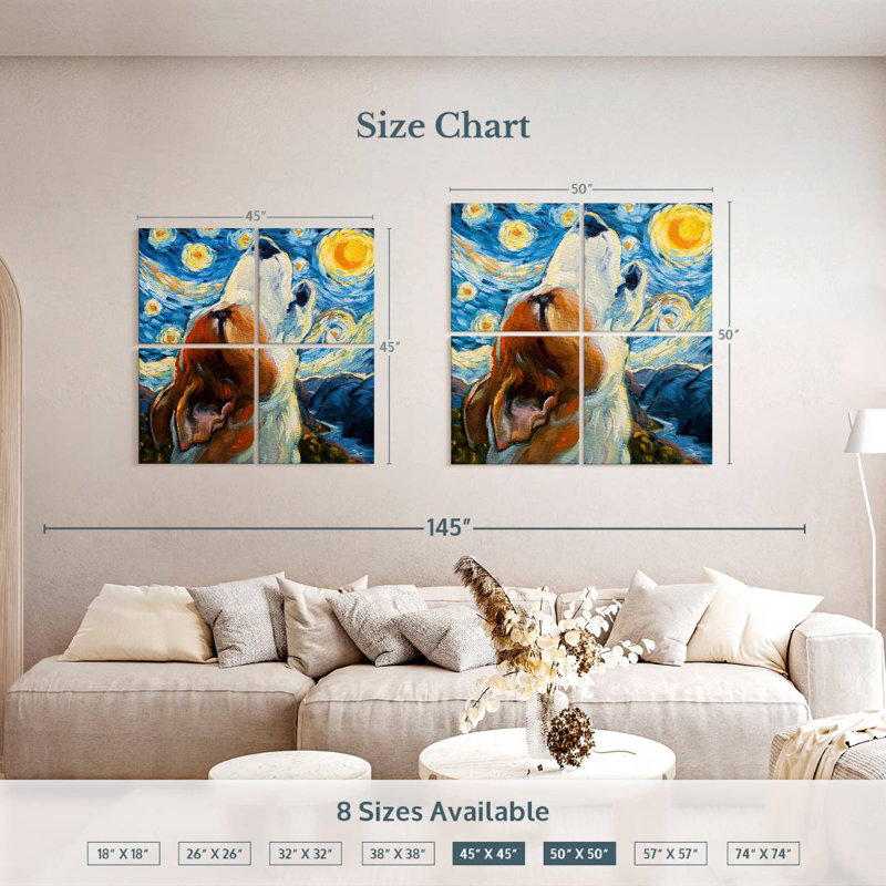 Brampt Sing, 50" H x 50" W