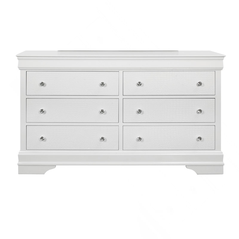 DRESSER EN CRUCODILE, White