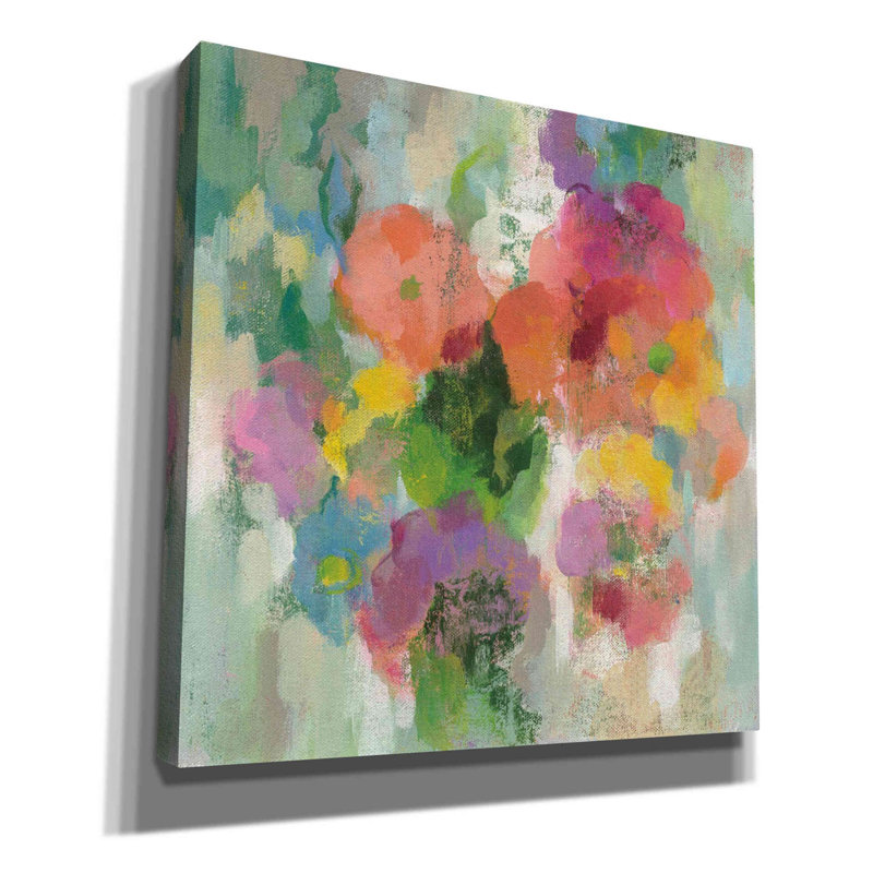 Jardin coloré II par Silvia Vassileva, H 37 po x l 37 po x P 1,5 po
