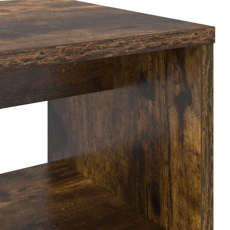 Unfinished TV Stand, 40cm H x 100cm L x 30cm W, Smoked Oak
