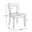  Ensemble de 2 chaises de salle à manger sans accoudoirs-1306671351-1306671345