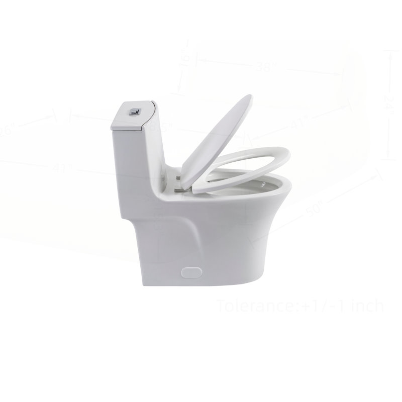 Toilette élégante à double chasse avec caractéristiques avancées pour une expérience de salle de bain ultime