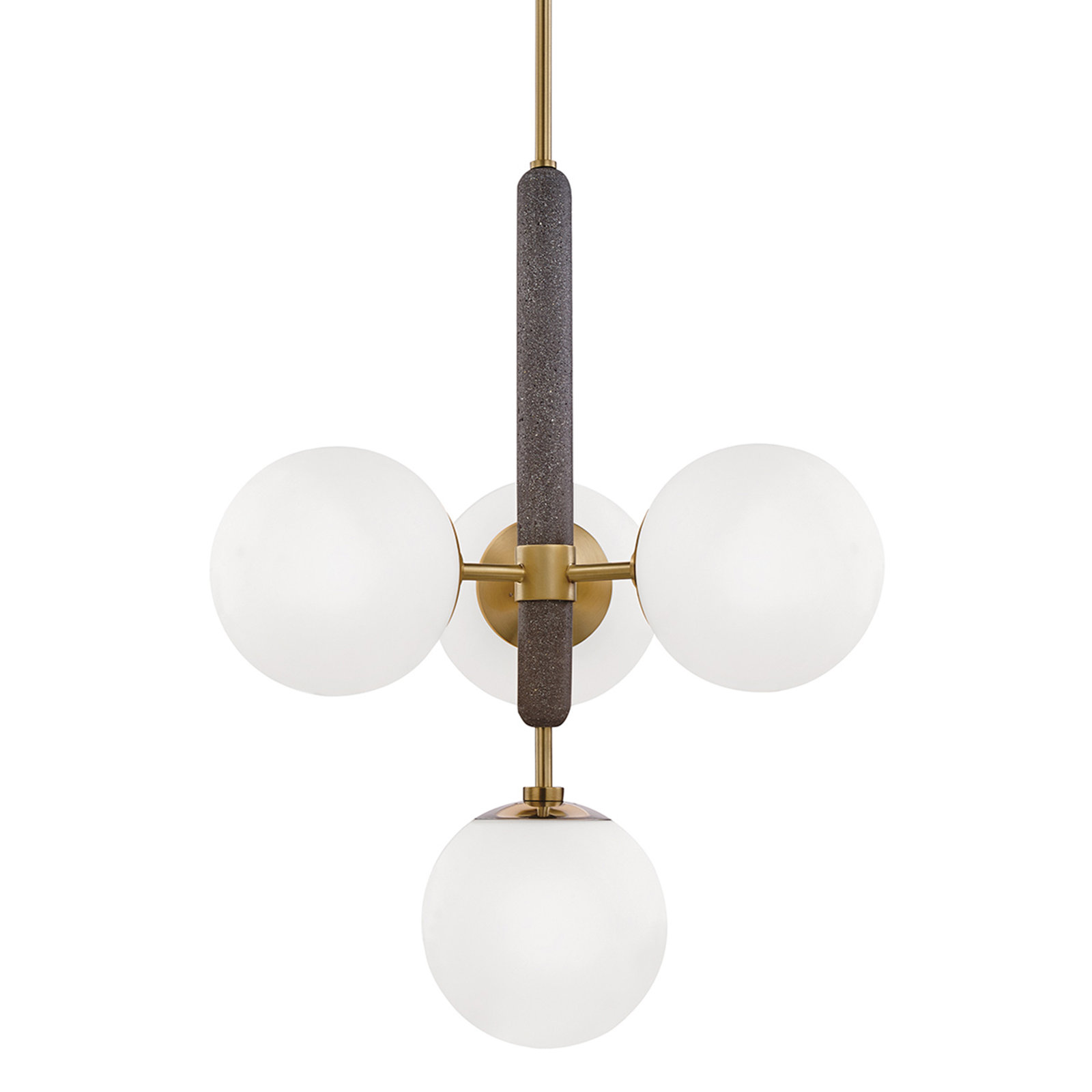 Harley 4-Light Chandelier, Aged Brass