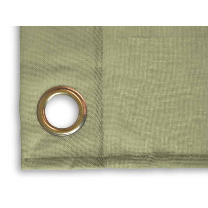 Stepanie Semi Sheer Curtain Single Panel, 52" W x 72" L, Taupe