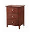 Table de chevet transitionnelle en cerisier pour chambre à coucher