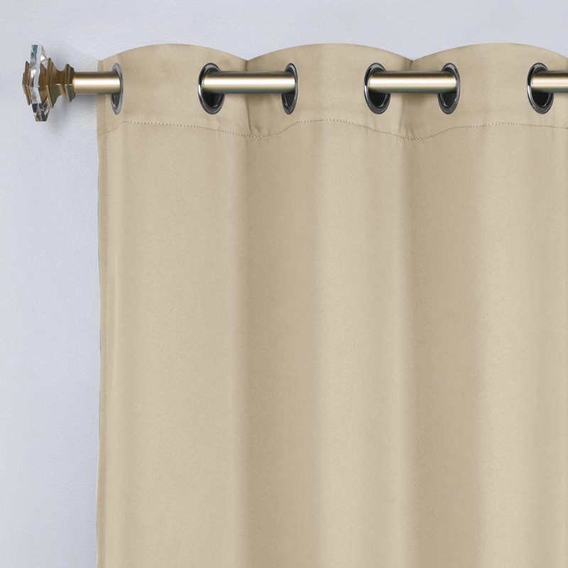 Paire de rideaux obscurcissant avec œillets Millendon, Ivoire ivoire, L 42 po x L 96 po