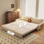 Canapé-lit modulaire 100% polyester blanc crème-129870609