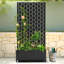 Metal Planter Wall with Trellis and Wheels, Mobile Outdoor Elevated Garden Bed, Dual-Purpose for Privacy Decoration and Planting, with Drainage Holes, Perfect for Climbing Plants, Vegetables, and Vining Flowers – A Must-Have for Garden Enthusiasts-2061264654-2061264656