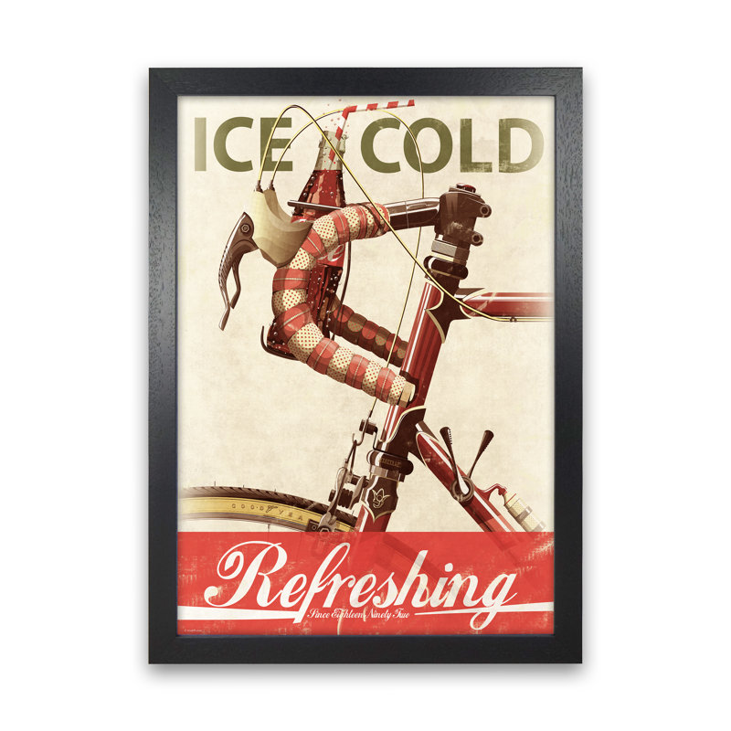 Cola Bike - Print, Black Framed, 42cm H x 30cm W x 3cm D