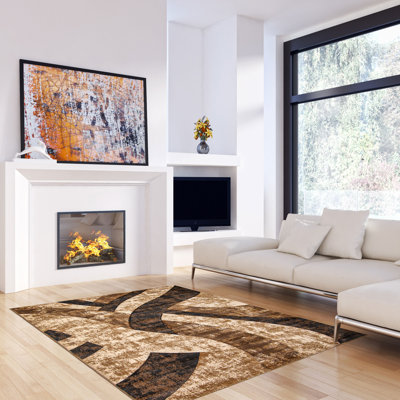 Tapis gris foncé Haley 3 pi 11 po x 5 pi 7 po
