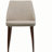 Padded double dining table and chair set