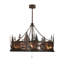 Elk At Dusk 8 - Light Chandelier