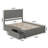 Amear Solid Wood Platform Bed with Panel Footboard and Storage Drawers-316053626