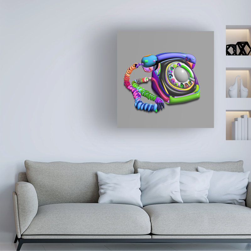Art sur toile, Drôle de bolognaise, Bobine Takun Williams, H 14 po x l 14 po
