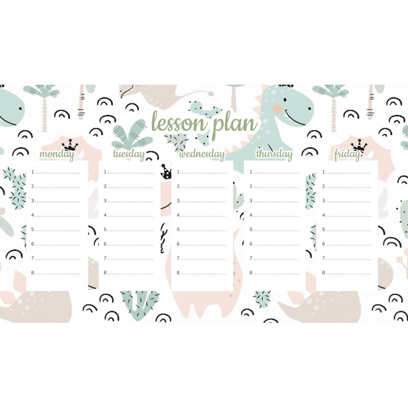 Magnetic Lesson Plan Dinosaurs for Girls