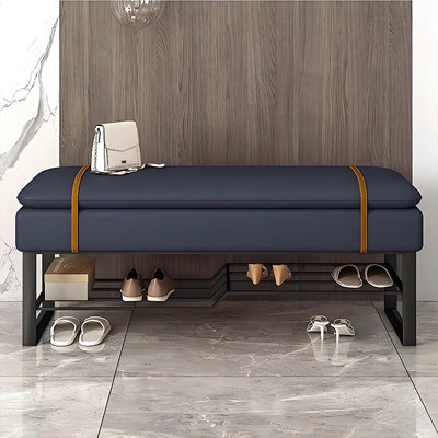 Tabouret à chaussures en acier au carbone noir amélioré