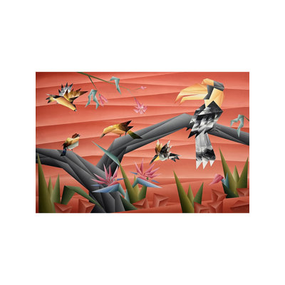 Beaux oiseaux | Acrylique sur toile | Par Nirakar Chowdhury
